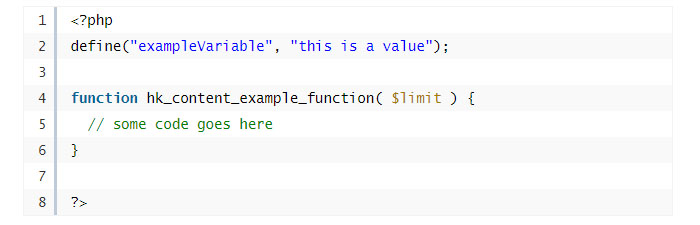 Naming the codes
