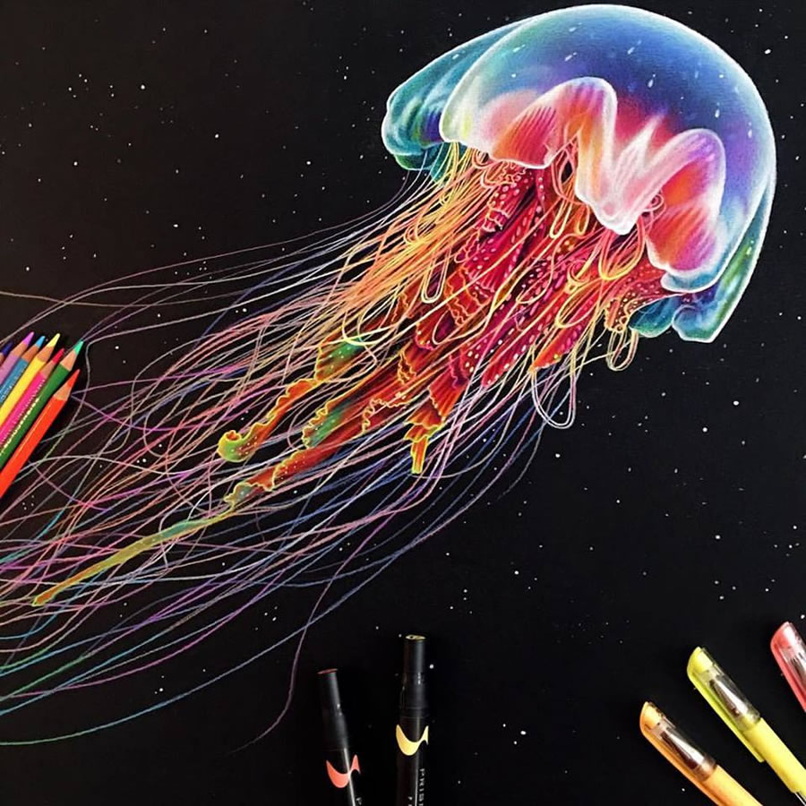 Colored Pencil drawings