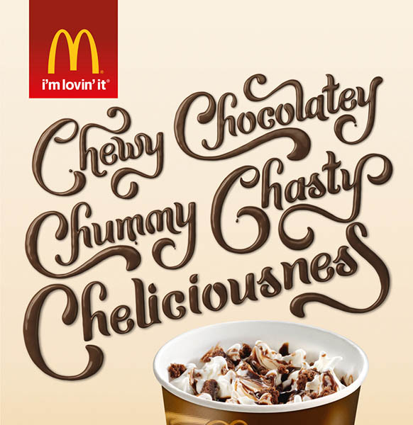 McDonald's McFlurry Letter Style