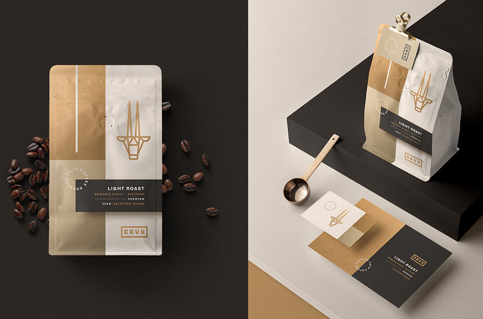 Branding and packaging design for Oryx coffee